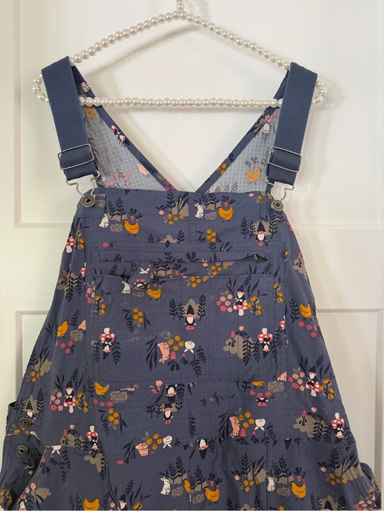 Duluth Trading Co Pants - Duluth Trading Co Floral and chicken Navy Overalls